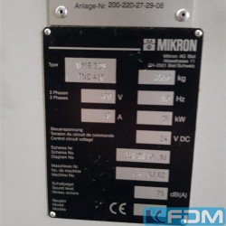 Werkzeugfräsmaschine - Universal - MIKRON UMS600