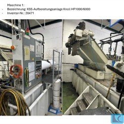 Cooling Lubricant Processing Plant - KNOLL HF1000//6000