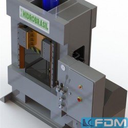 Tuschierpresse - Hidrobrasil 120T Keramikpresse-20T Auswerfer