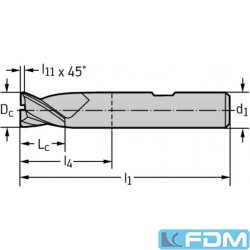 VHM-Bohrnutenfräser - Walter Prototyp