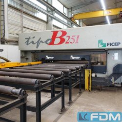 Stahlbearbeitung/Bohren/Brennen/ Ausklinken - Flachstahl- / Plattenbearbeitung - FICEP Tipo B 251